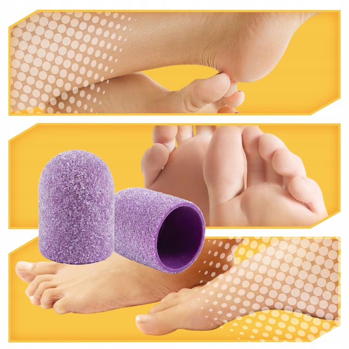 10x KAPTURKI nakładki ścierne do pedicure 13mm Gradacja 150 Liczba sztuk w opakowaniu 10 szt.